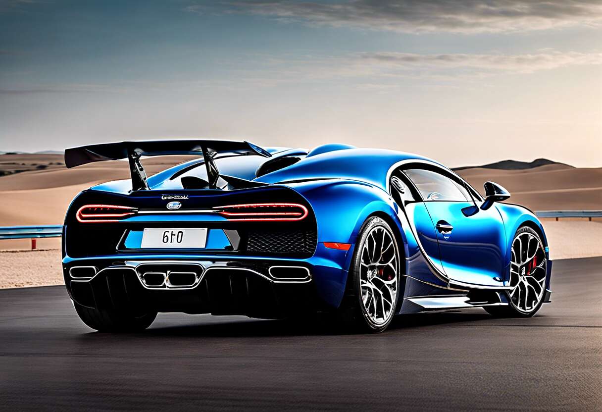 Bugatti Chiron : moteur W16 de 1500 CH pour une Vitesse de 420 km/h et un 0 à 100 km/h en 2, 5 s à 2, 4 Millions d'Euros