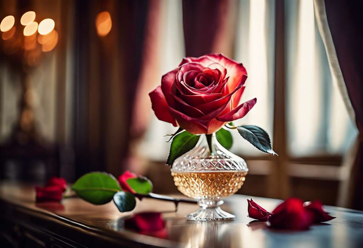 Rose éternelle de luxe en France : symbolisez votre amour avec élégance