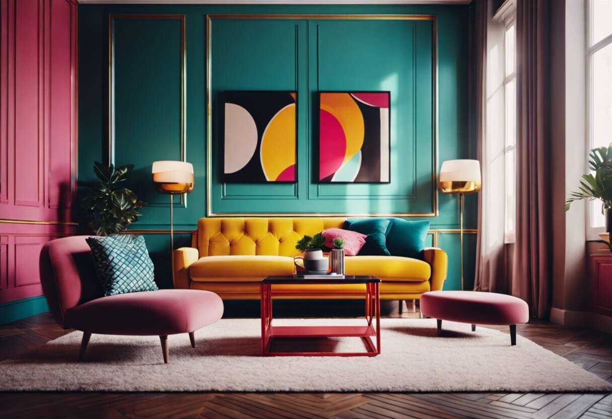 Tendances du design intérieur en France : le retour des années 80