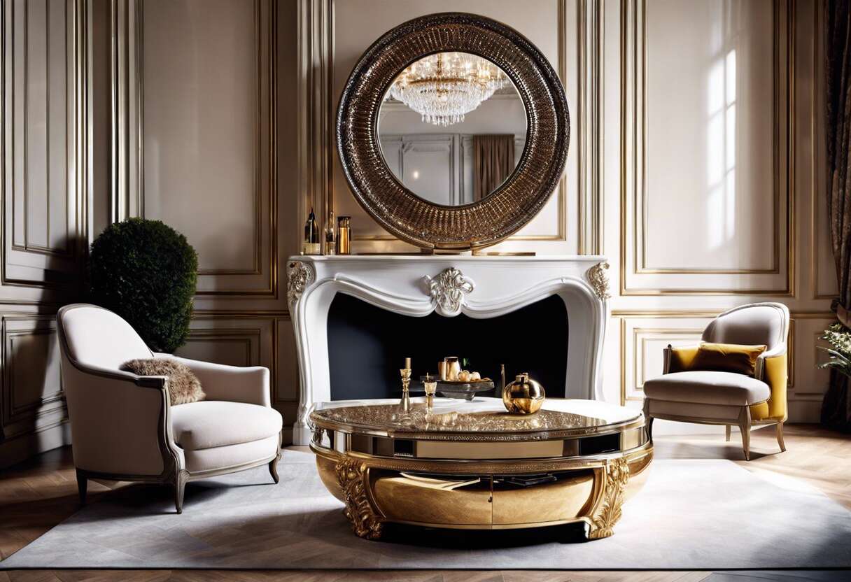 Le miroir Merlin par Roche Bobois : élégance et design de luxe en France