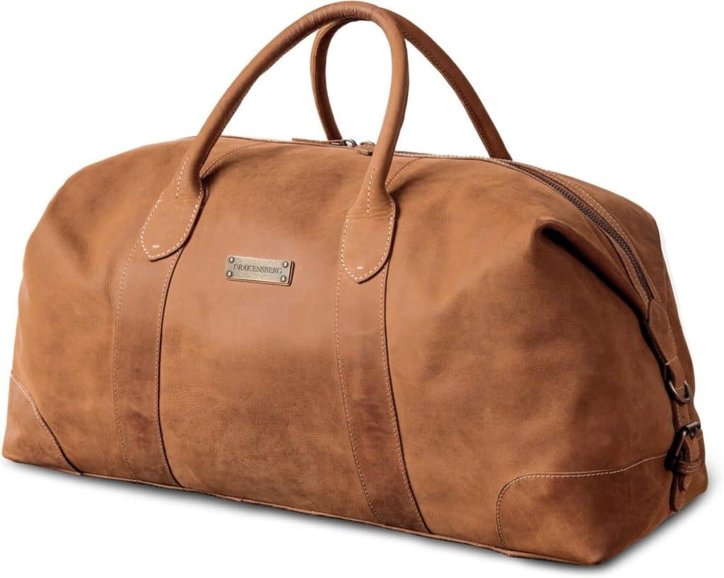 Test du sac de voyage cuir Drakensberg David : extensible, design safari vintage