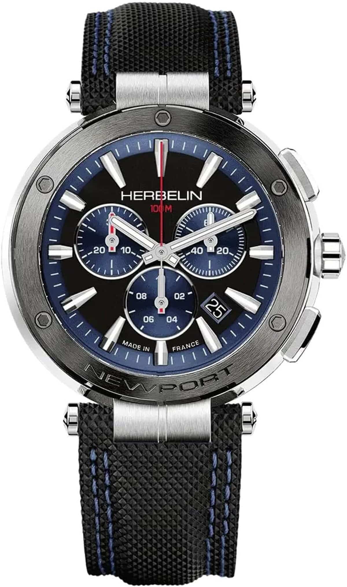 Avis sur le Michel Herbelin Newport chronographe bleu et noir