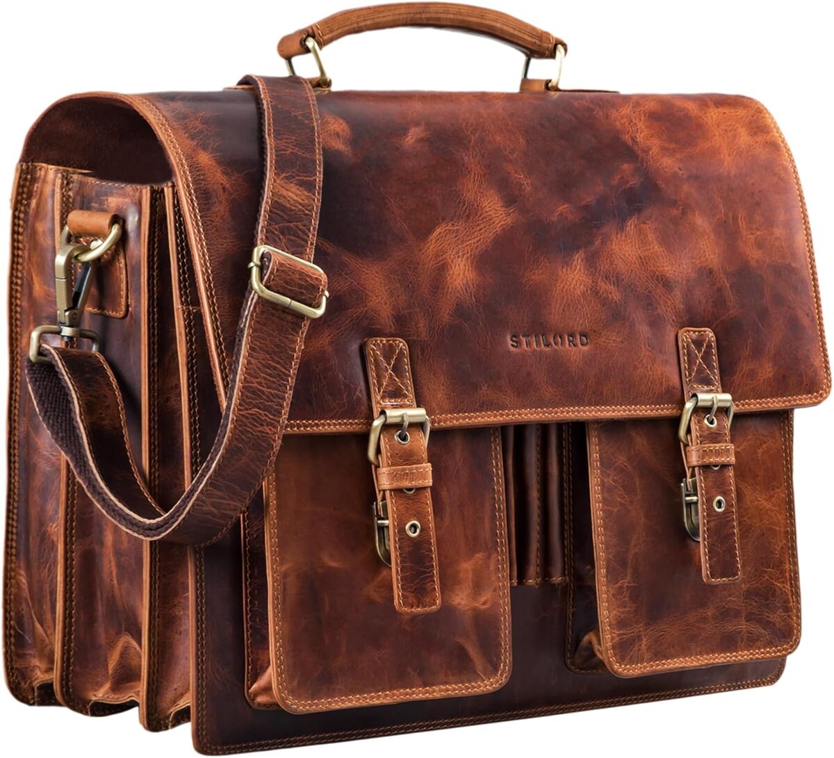 Test du sac en cuir Stilord Anton : รฉlรฉgance et praticitรฉ XXL