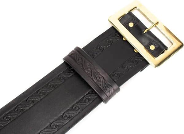Ceinture de costume de Père Noël en cuir véritable