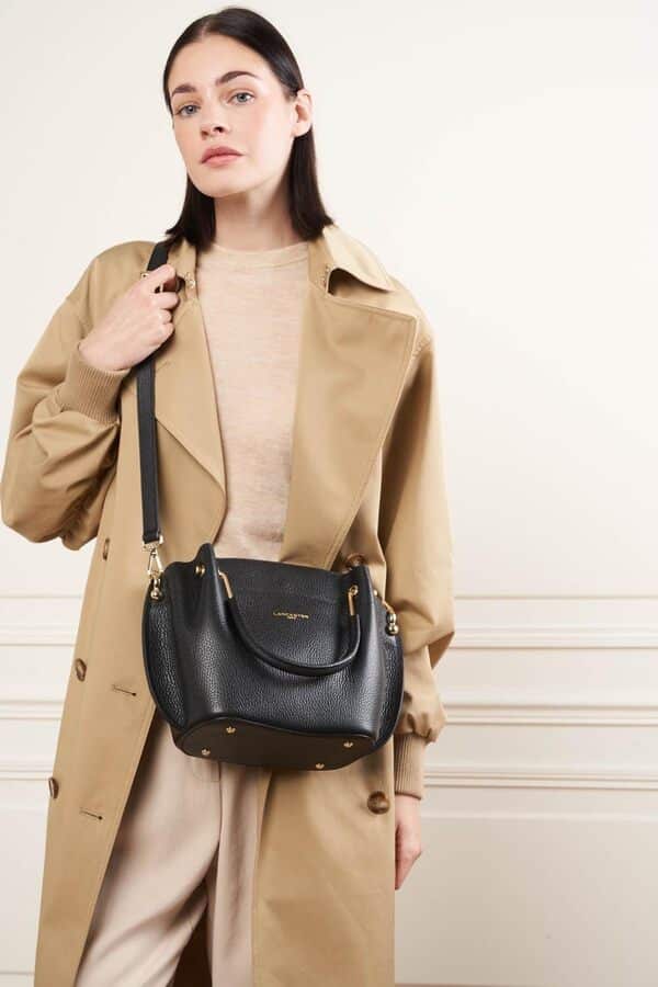 LANCASTER Sac a main Ref 45315 Noir Inn 21 * 22.5 * 12