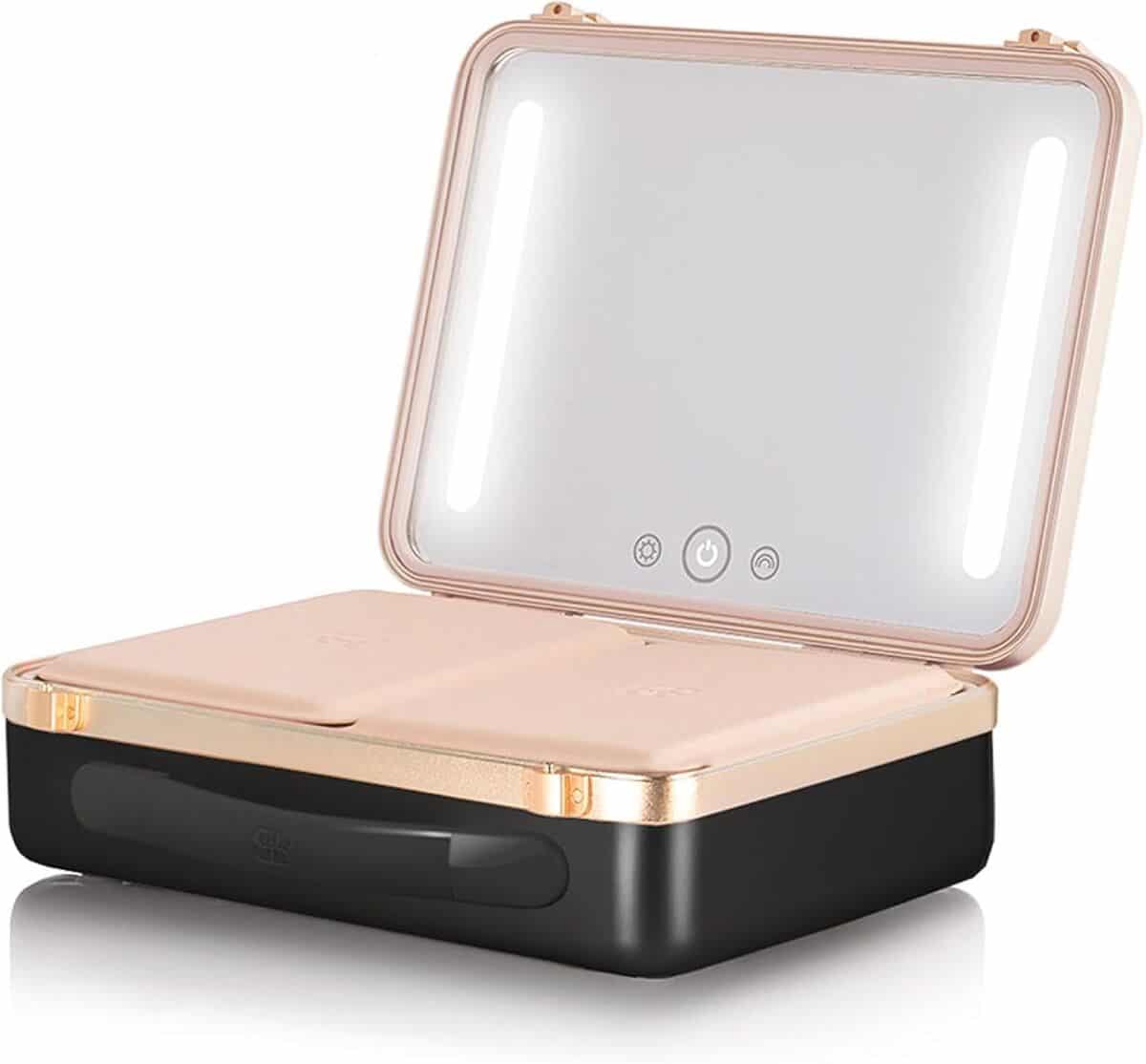 Test Beautifect : trousse de maquillage noire mate avec miroir lumineux