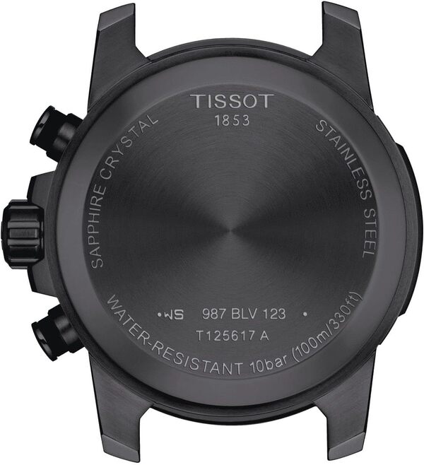 Tissot Supersport Chrono Montre Homme Noir T125.617.37.051.01, Noir/Beige, Bracelet