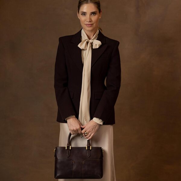 Time Resistance Tote bag en cuir pour femme - Sac à main moderne - Tote bag cuir