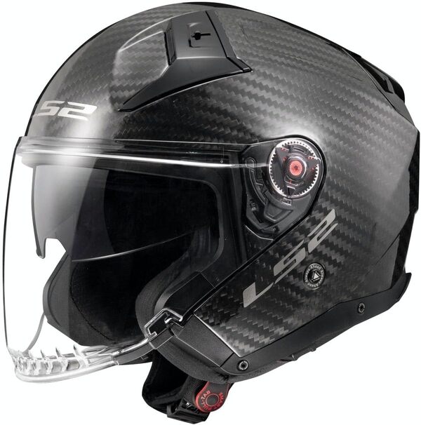 LS2, Casque Moto Jet Infinity II Carbon Gloss Carbon,