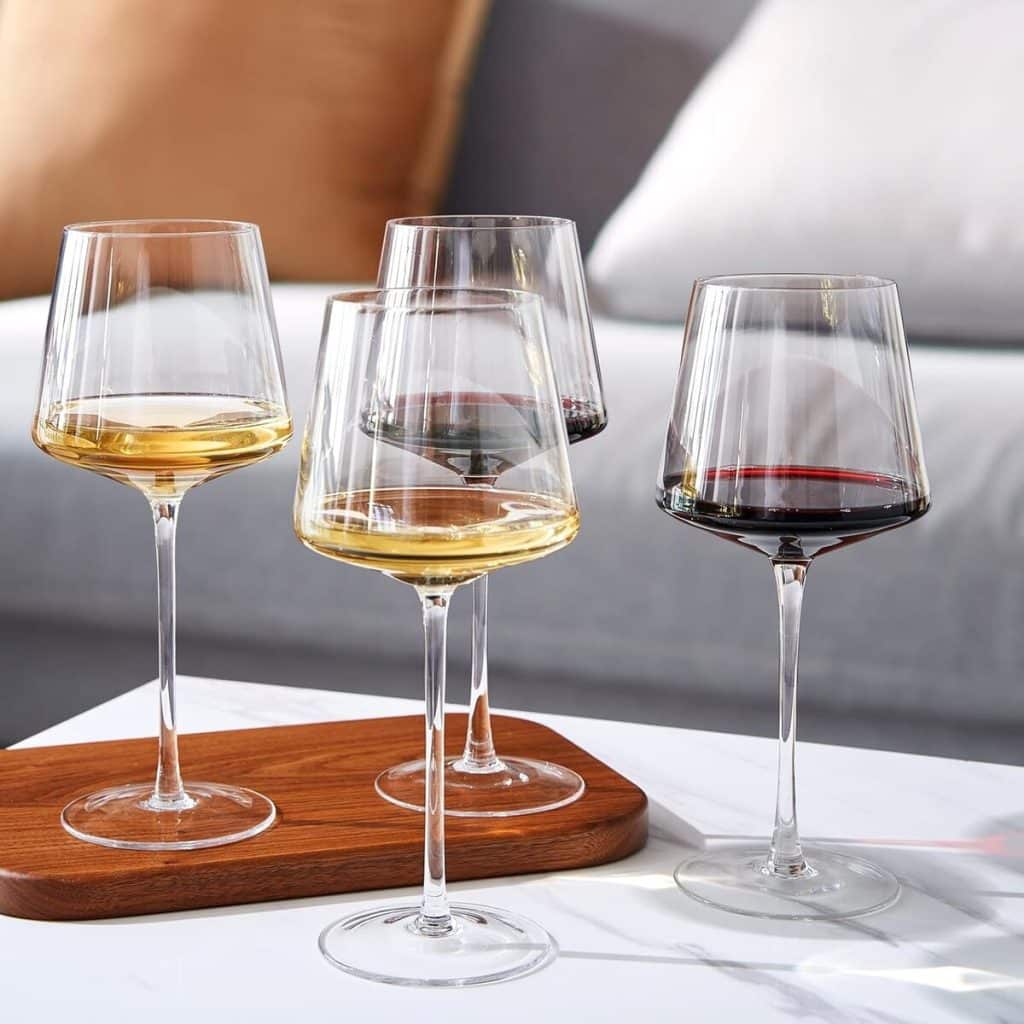 Avis : verres à vin en cristal style italien, lot de 4