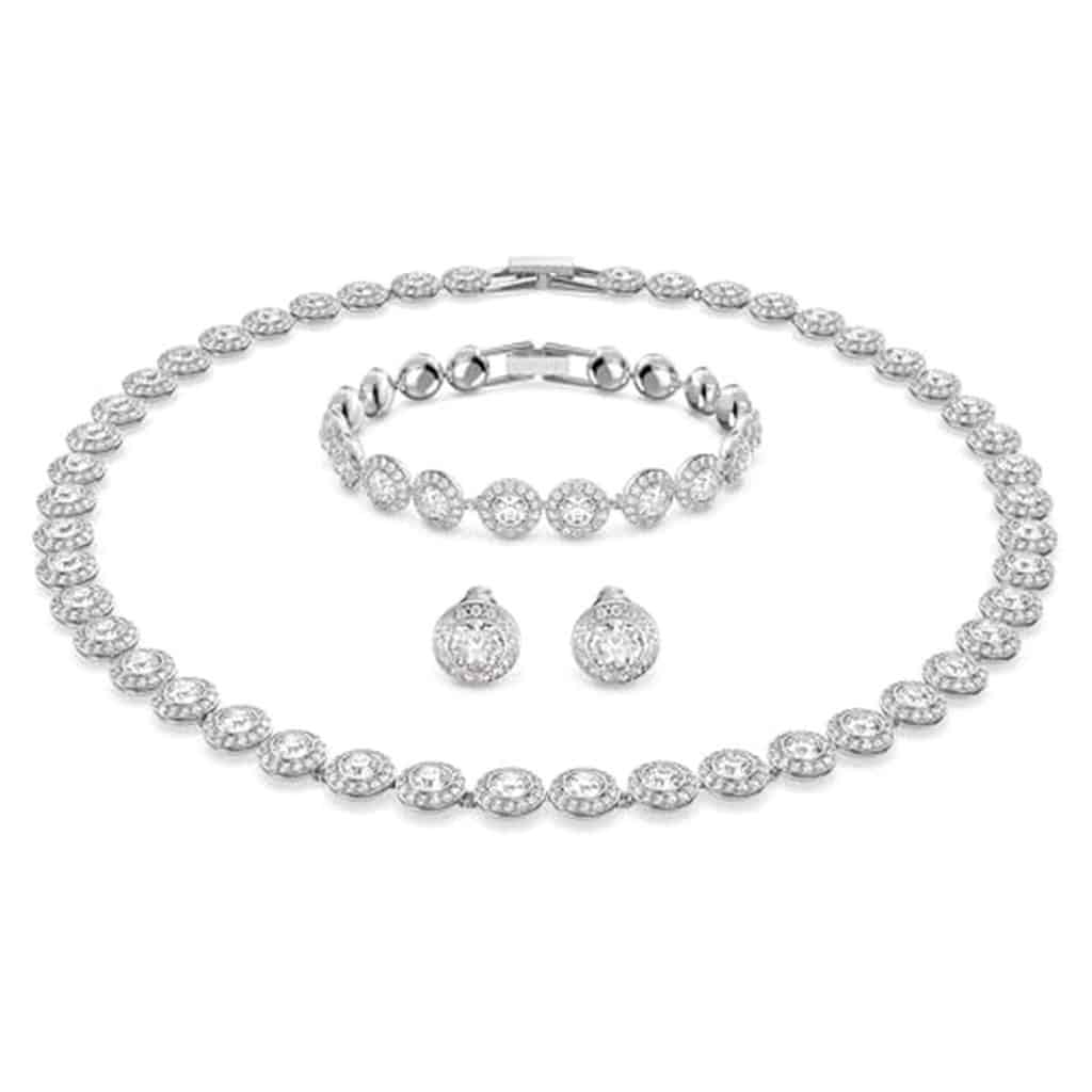 Avis sur la parure Swarovski Angelic ronde blanche : évaluation complète et guide d'achat