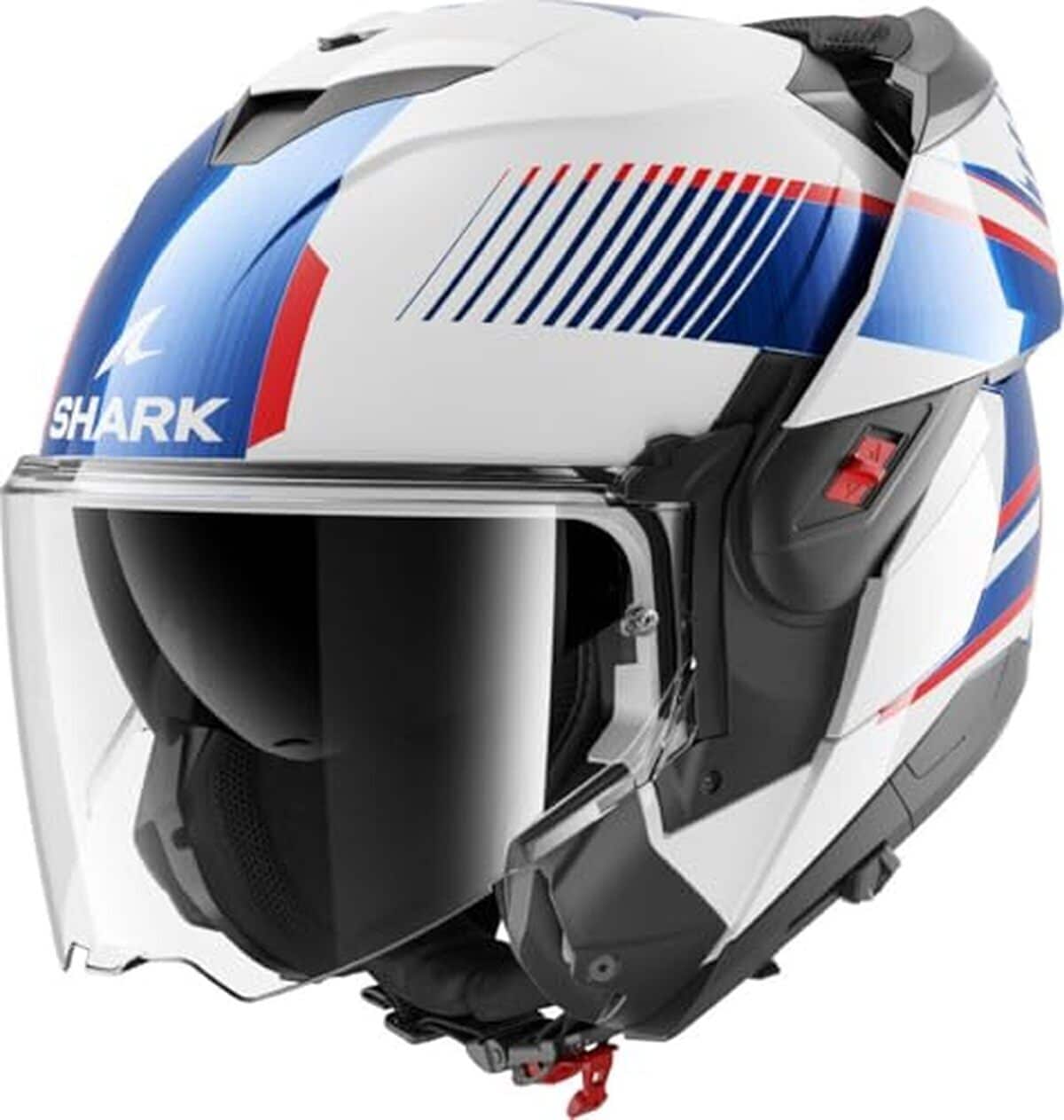 Test du casque moto SHARK OXO SIKTER blanc bleu