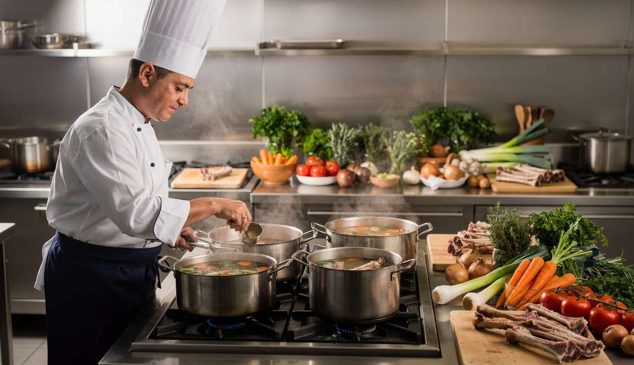 Maîtrisez les fonds, fumets et consommés : astuces pour des bases savoureuses