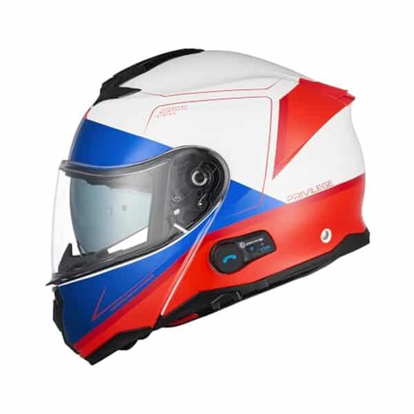 Découvrez le casque modulable homologué ECE2206 d'ORIGINE : technologie Bluetooth intégrée, confort et sécurité pour les motards.