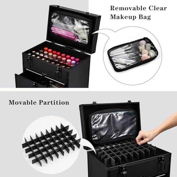 Découvrez notre avis complet sur la trousse de maquillage à roulettes Faquenc, modèle pro robuste : praticité, rangement et mobilité optimisés pour les professionnels du maquillage.