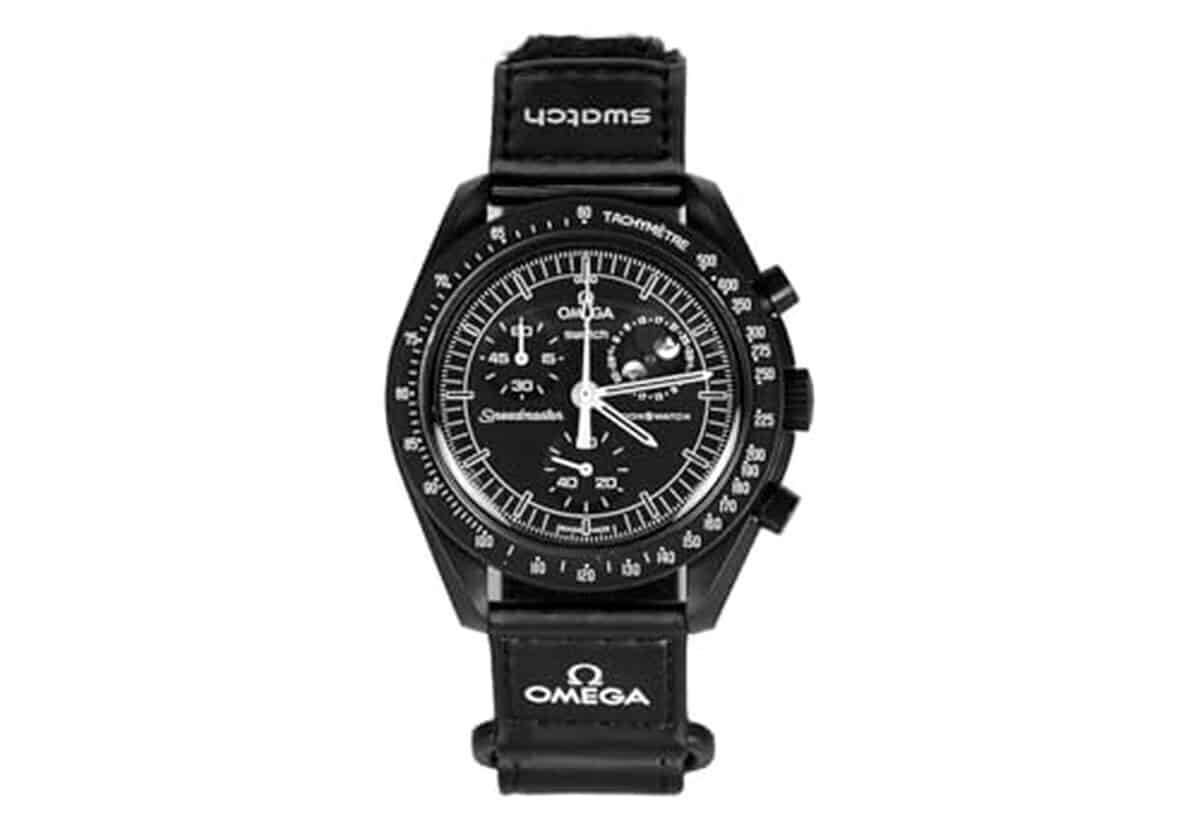 Avis sur la montre Swatch Moonswatch Omega Snoopy Moonphase noire