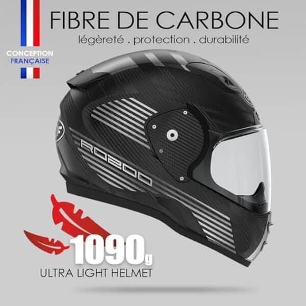 Découvrez notre test complet sur le casque intégral ROOF RO200 Carbon : un modèle léger, aérodynamique et performant pour les motards exigeants.