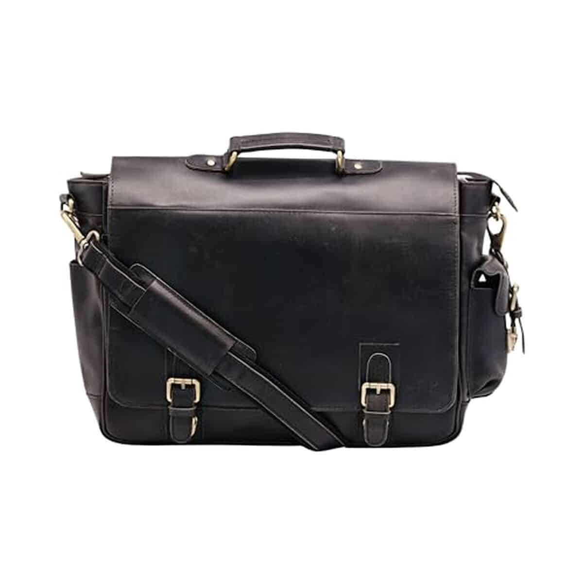 Avis : sacoche en cuir noir Sitka