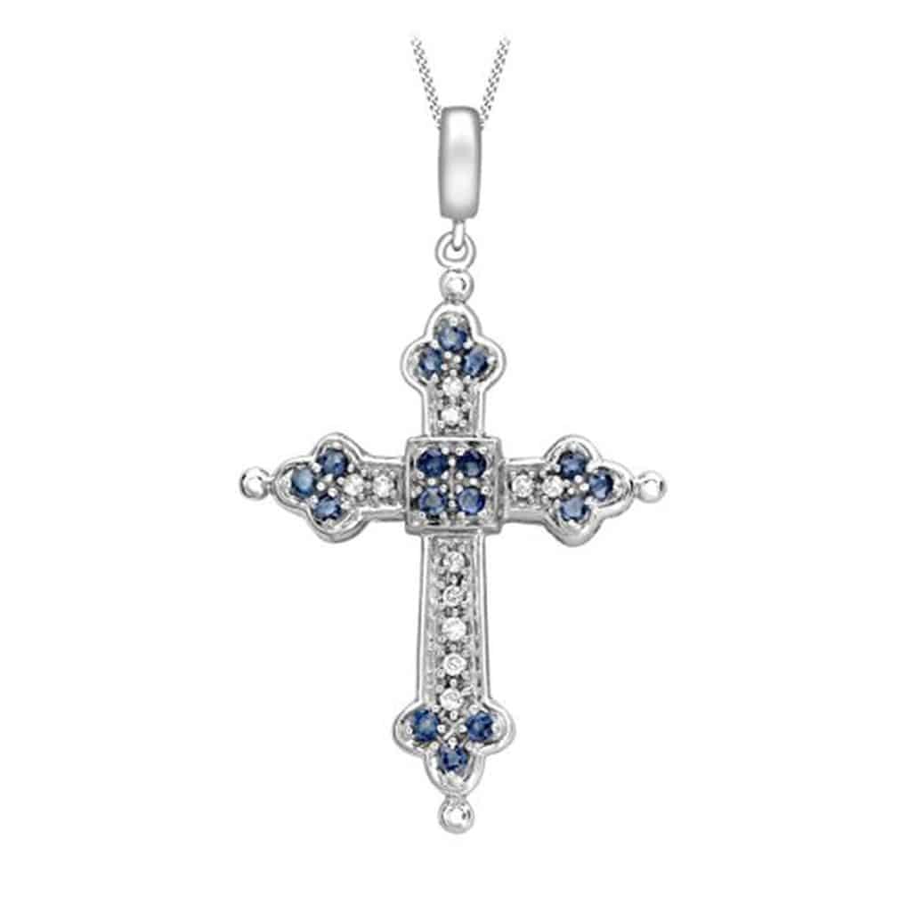 Avis sur le collier Carissima croix en or blanc et saphir