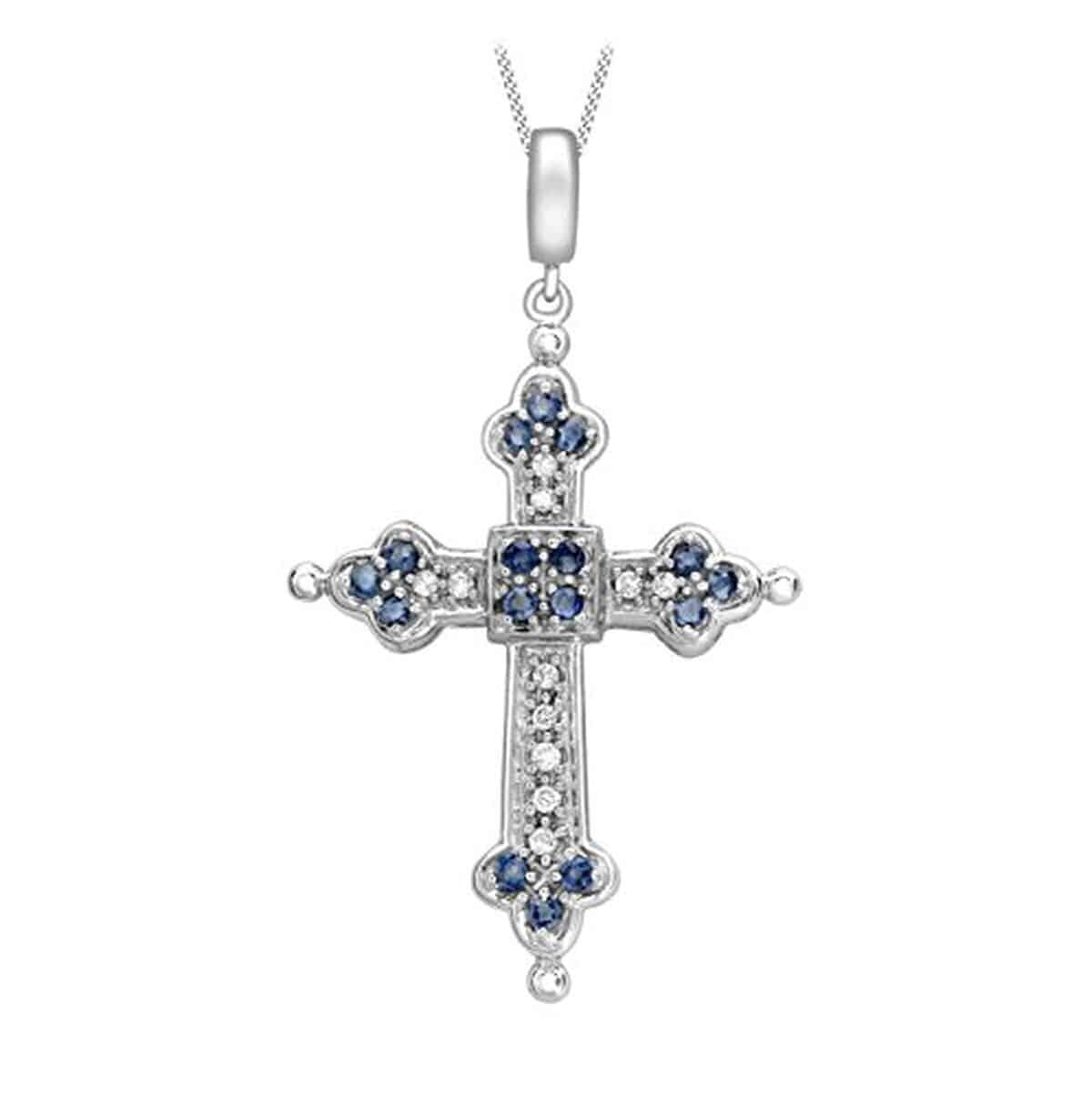 Avis sur le collier Carissima croix en or blanc et saphir