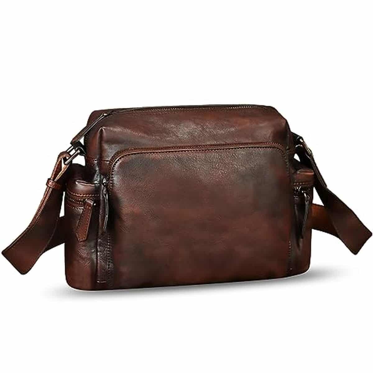 Avis sur le sac à bandoulière IVTG en cuir pour homme