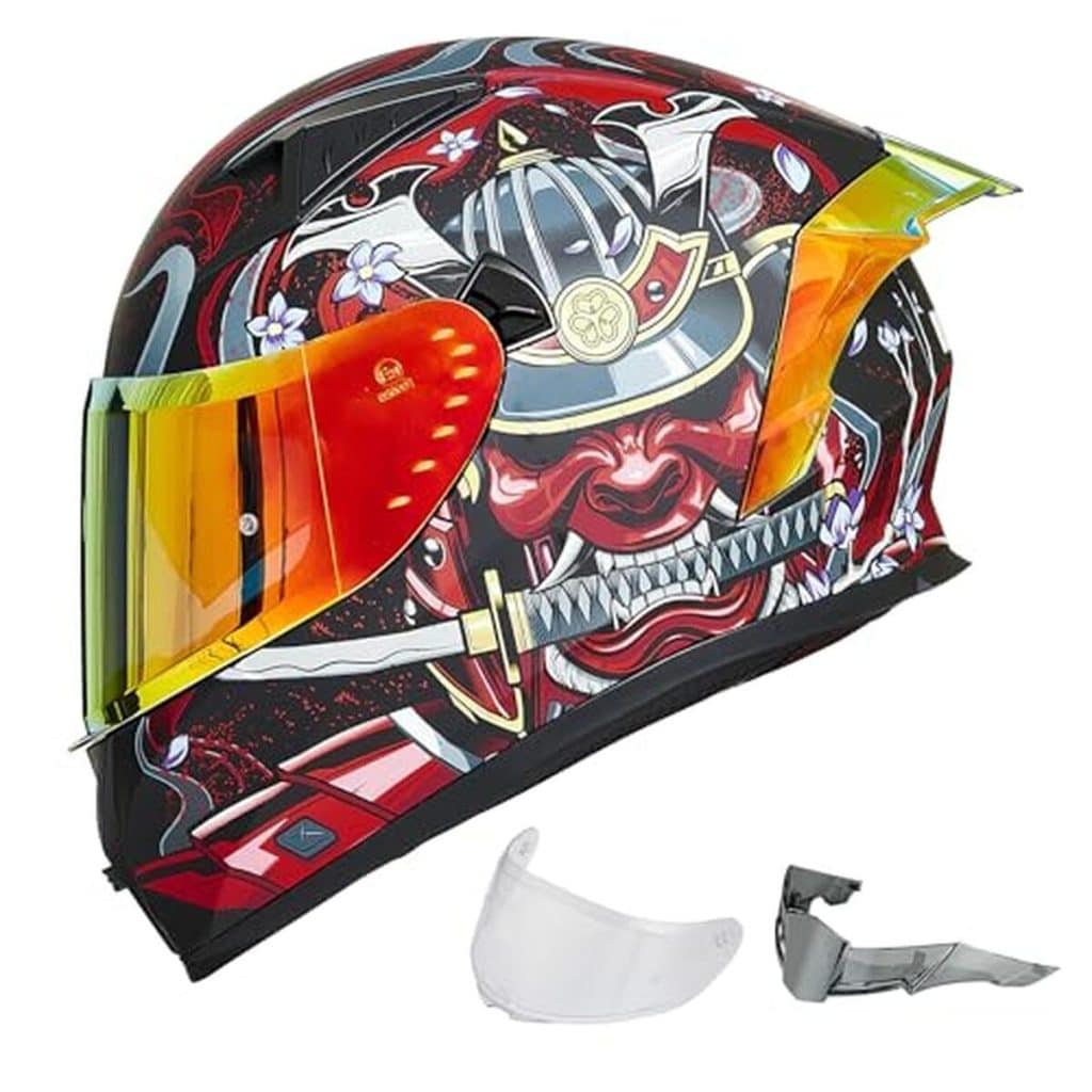 Test du casque moto intégral ILM Z501 Armor Red