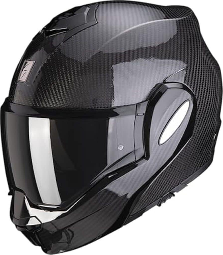Test Scorpion Exo-Tech Evo Carbon : casque modulaire noir XL
