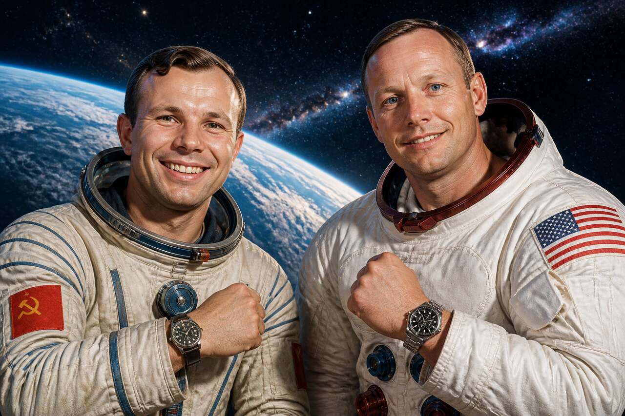Les pionniers : yuri gagarin et neil armstrong