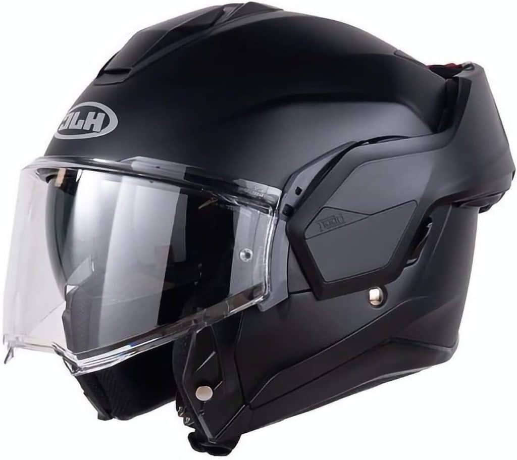 Test du casque HJC i100 : modulable et stylé en semi mat noir