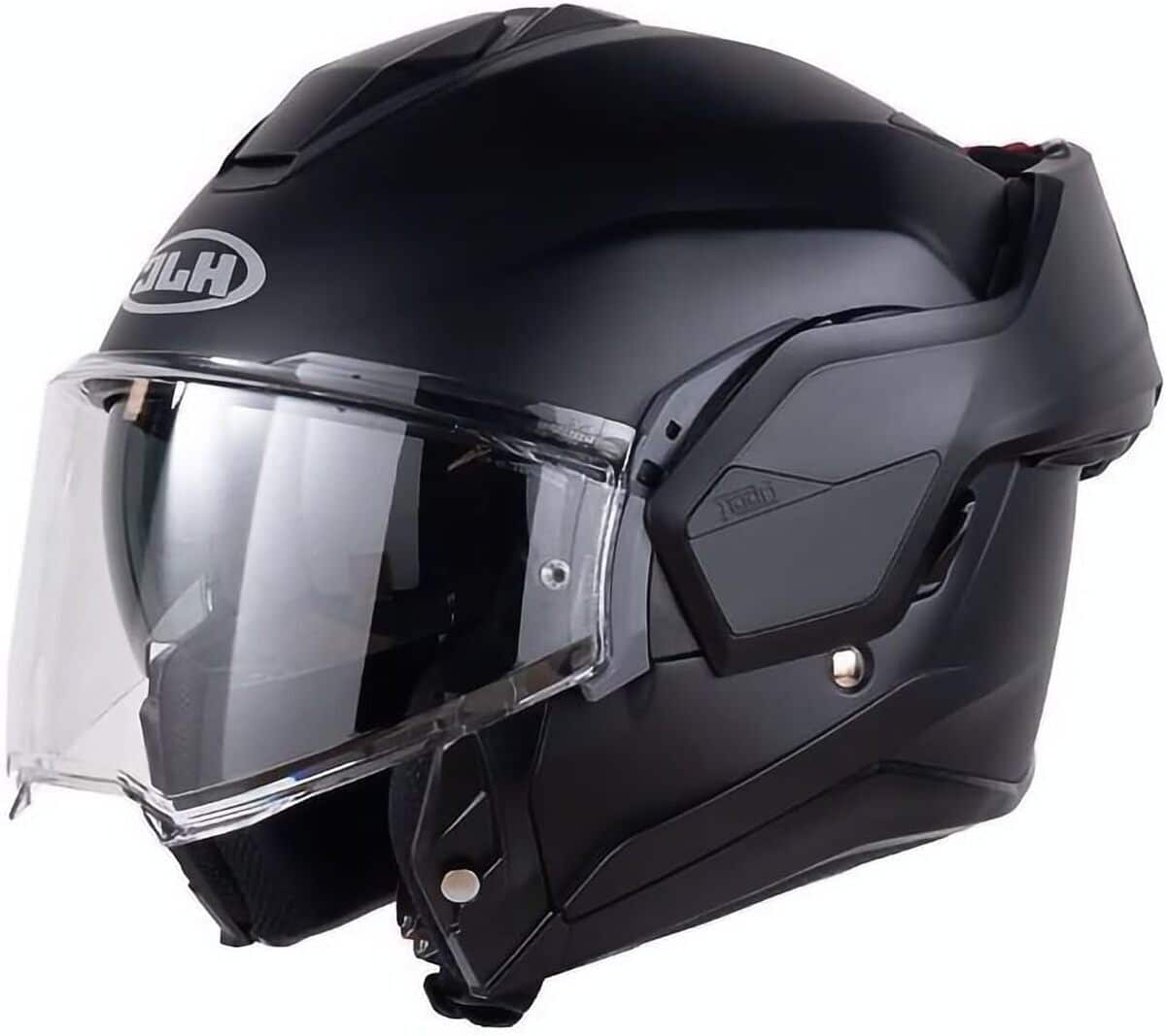 Test du casque HJC i100 : modulable et stylé en semi mat noir