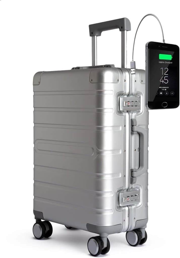 Test : valise cabine en aluminium tokyoto avec usb et serrure tsa