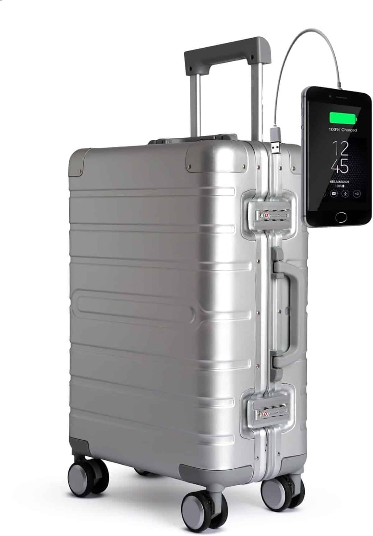 Test : valise cabine en aluminium tokyoto avec usb et serrure tsa