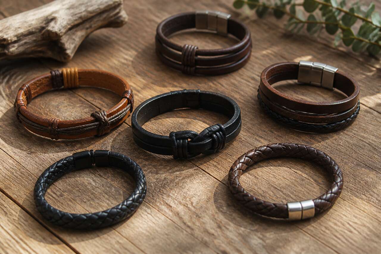 Les types de bracelets en cuir