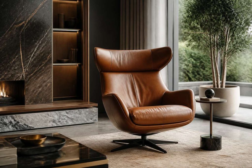Chaise en cuir de luxe : l’art de sublimer un intérieur haut de gamme