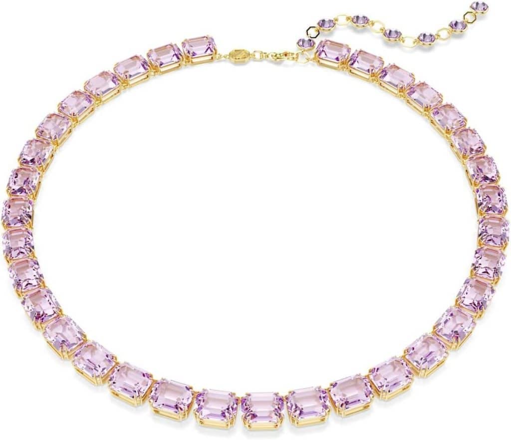 Avis collier Swarovski Millenia octogonal violet
