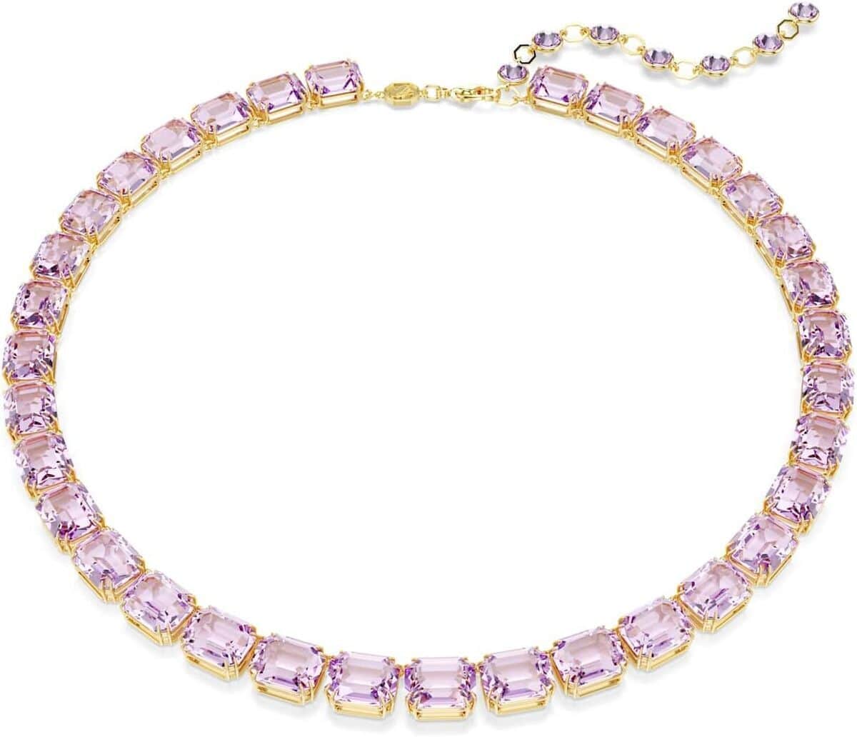 Avis collier Swarovski Millenia octogonal violet