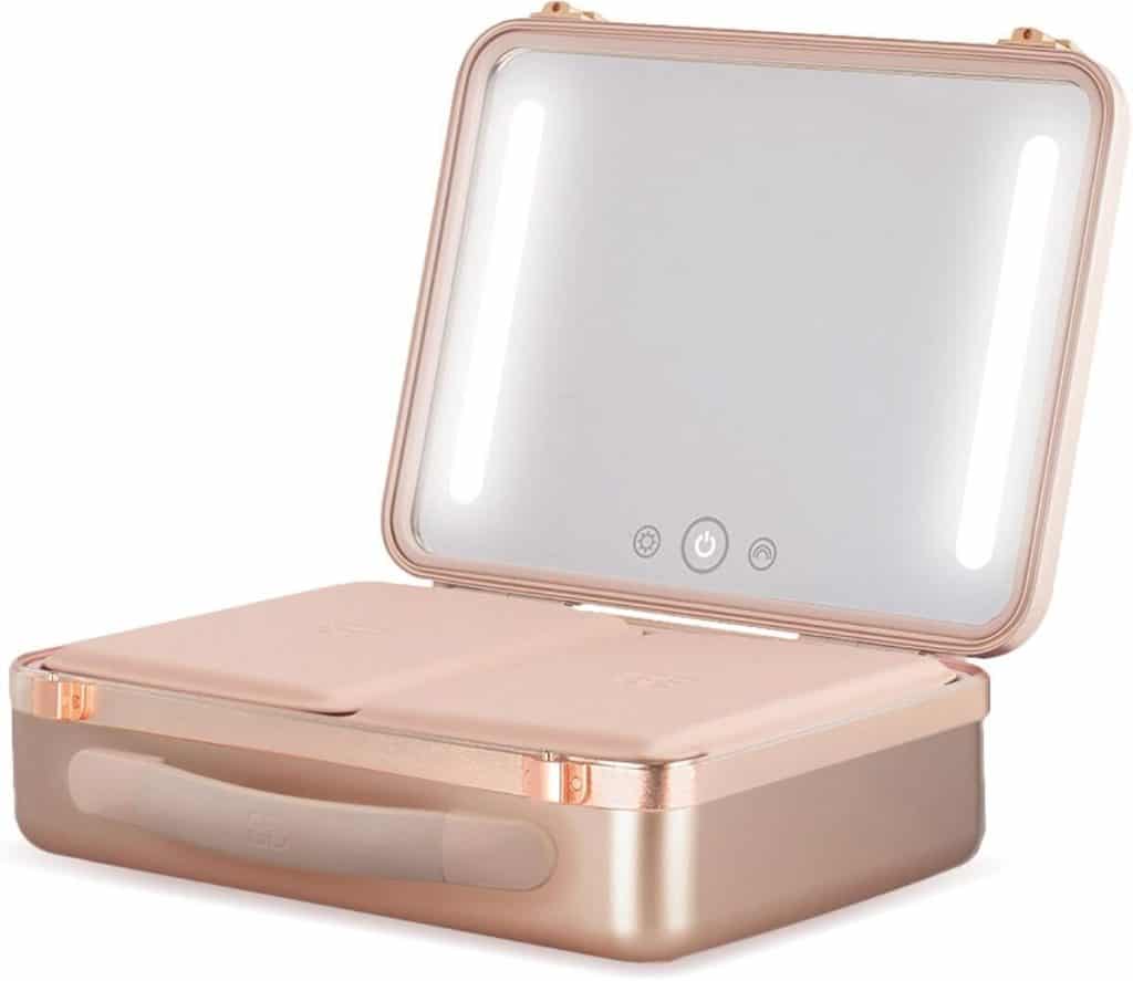 Avis sur la boîte Beautifect : l'élégance de la trousse or rose avec miroir lumineux