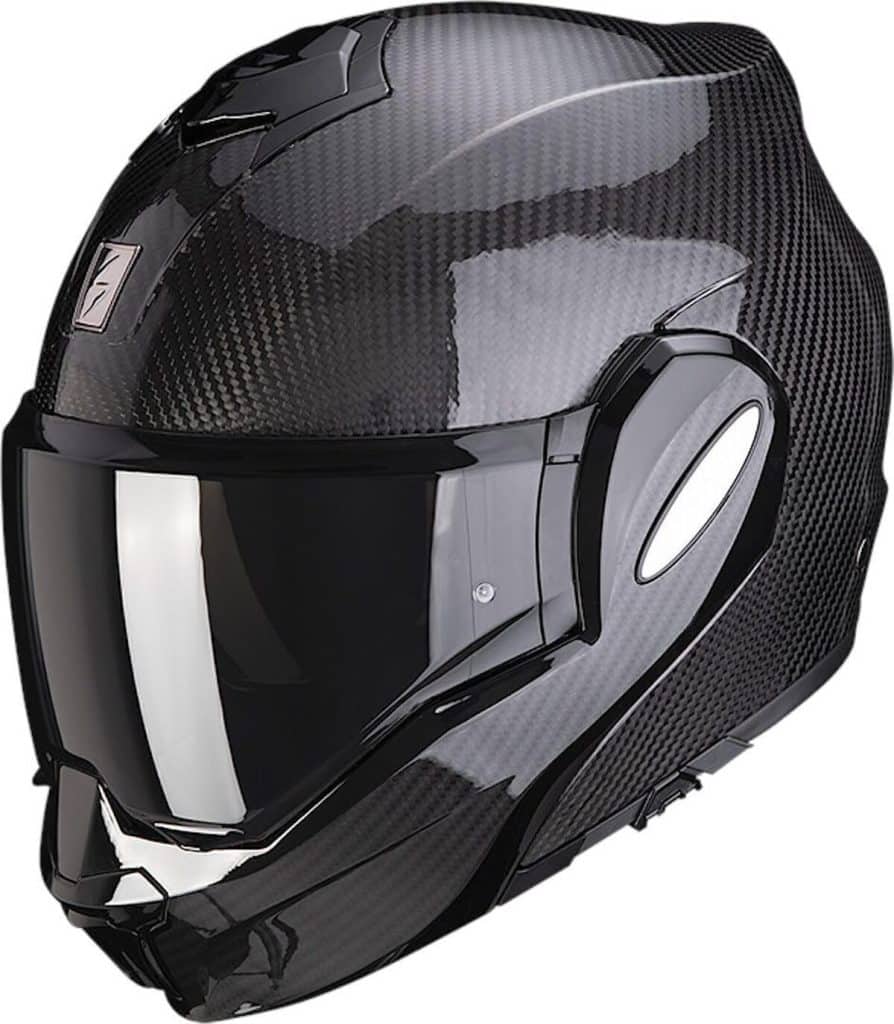 Test : casque Scorpion Exo-Tech Evo Solid en carbone, taille L