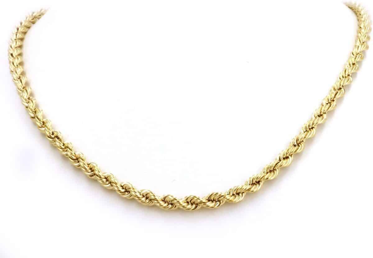 Avis sur la chaîne maille corde 18 carats Prins Jewels : élégance unisexe