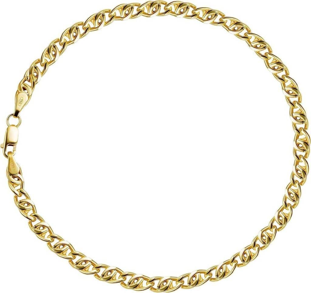 Avis sur le bracelet gourmette en or jaune 18 carats, largeur 4 mm