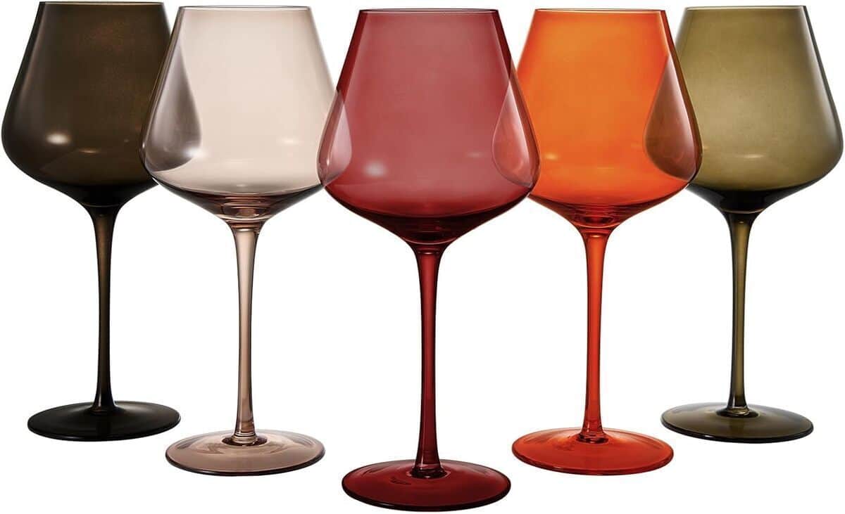 Avis : verres à vin en cristal Khen 590 ml, motif fleurs d'été