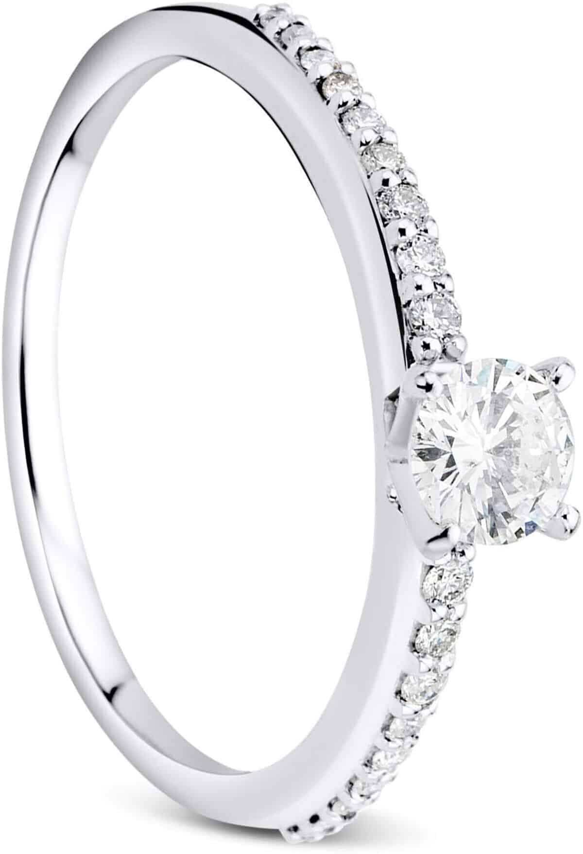 Avis : bijou femme Orovi 9 carats en or blanc avec diamant